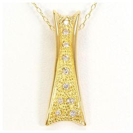 Autre Marque Collar de oro amarillo de 18K con diamante