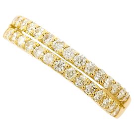 Autre Marque 18K Gelbgold-Ring mit Diamant