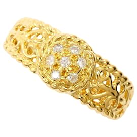 Autre Marque 18K Gelbgold-Ring mit Diamant