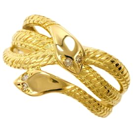 18K Gelbgold Diamantring - Autre Marque