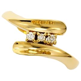 18K Gelbgold Diamantring - Autre Marque