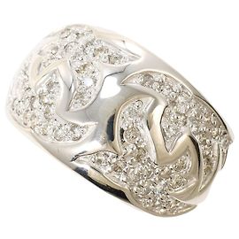 Autre Marque 18K Weißgold-Ring mit Diamant