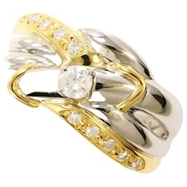 PT900 Platin- und 18K Gelbgold Ring - Autre Marque