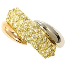 Autre Marque Eleganter Ring aus 18K Gold und Platin