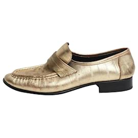 Mocassini in pelle metallizzata oro - taglia EU 38 - The row