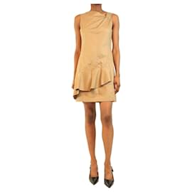 3.1 Phillip Lim Ärmelloses Mini-Kleid aus Baumwolle in Beige - Größe UK 4