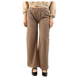 Brunello Cucinelli Weite Baumwollhose in Taupe - Größe S