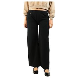 Brunello Cucinelli Schwarze weite Baumwollhose - Größe S