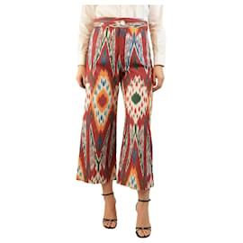 Gemusterte Cropped-Hose in Multicolour - Größe L - Autre Marque