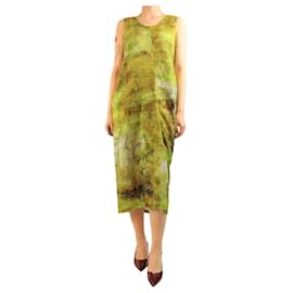 Yohji Yamamoto Grünes Midikleid - Größe M