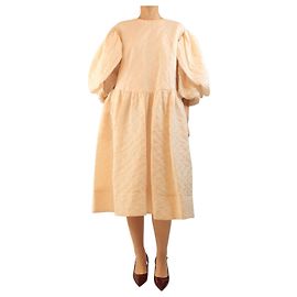 Simone Rocha Vestido oversized rosa em polvo - talla UK 10