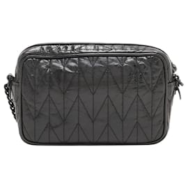 Miu Miu Borsa a tracolla con catena in pelle nera