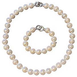 Autre Marque Swan Pearls Conjunto de Collar y Pulsera de Perlas