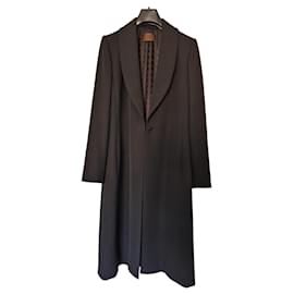 Loewe Abrigo Largo de Lana Virgen Negra