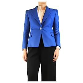 Blazer azul de botonadura sencilla - talla UK 12 - Balmain