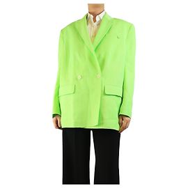Jacquemus Blazer La Veste Marino verde neón - talla UK 10