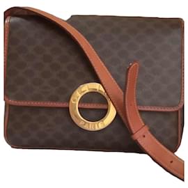 Céline Borsa a tracolla Celine in pelle marrone