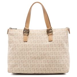 Tote in tela Zucchino beige Fendi