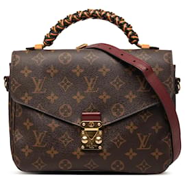 Pochette Metis Louis Vuitton Marrone Monogramma Intrecciato