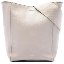 Céline Borsa a secchiello Seau Sangle in pelle di vitello a grana morbida marrone Celine Small