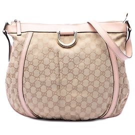Gucci Beige GG Canvas Abbey D Ring Crossbody