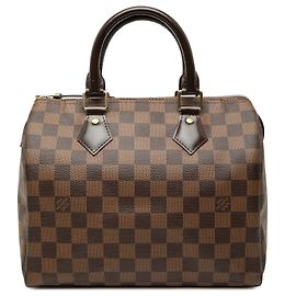 Louis Vuitton Marrone Damier Ebene Speedy 25