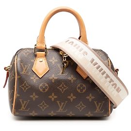 Louis Vuitton Marrone Monogram Speedy Bandouliere 20