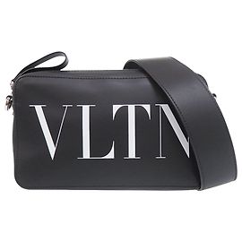 Borsa a tracolla VLTN in pelle nera Valentino