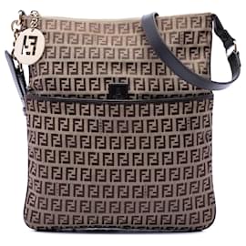 Fendi Beige Zucchino Canvas Crossbody