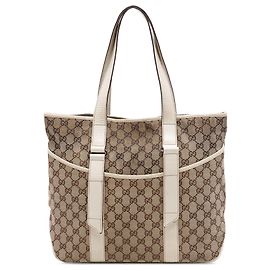 Tote Gucci en toile GG beige