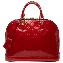 Louis Vuitton Alma PM Monogram Vernis vermelho