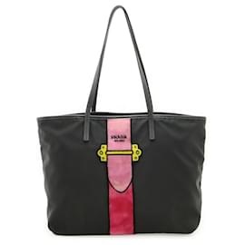 Prada Velour Belt Motif Tote Bag