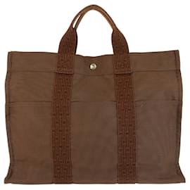 Hermès Hermes Herline Brown Polyamide Tote Bag