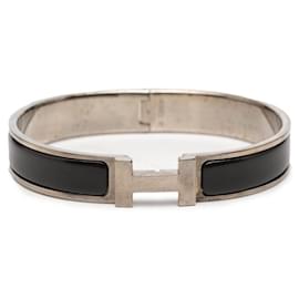Pulseira rígida de esmalte Hermes Click H TGM Logo - Hermès