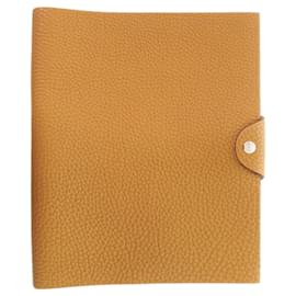 Hermès Hermes Ulysses MM Togo Leder Notizbuchhülle