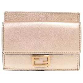 Fendi Baguette Leather Business Card Case