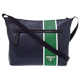 Borsa a tracolla Prada in pelle con logo triangolo