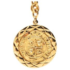 Collana con pendente a catena matelassé con motivo leone Coco Mark di Chanel