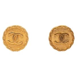 Boucles d'oreilles à pince Chanel Vintage Coco Mark
