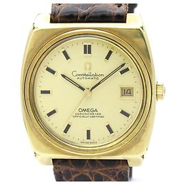 OMEGA Constellation Cal 1001 Gold Plated Automatico Orologio da Uomo 166.063 Vintage