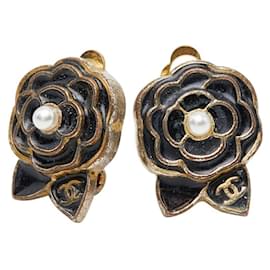Orecchini Chanel Camellia Coco Mark
