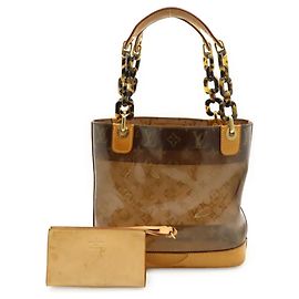 Borsa Tote Louis Vuitton Monogram Vinyl Cabas Ambre PM