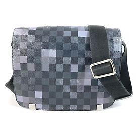Borsa a Spalla Louis Vuitton N40072 Damier Graphite Pixel District PM