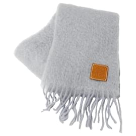 Loewe Stola aus grauer Wolle und Mohair für Damen