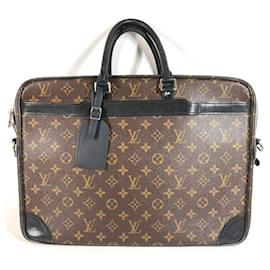 Valigetta Louis Vuitton Monogram Macassar Port Document Voyage GM