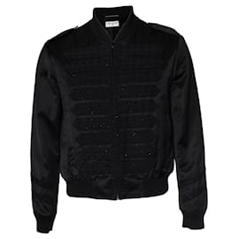 Saint Laurent, Military Officer Bomber aus Satin