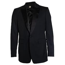 Burberry, Single breasted silk and wool blazer