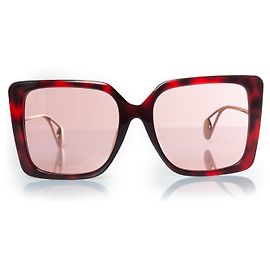 Gucci, gafas de sol Havana oversized rosas