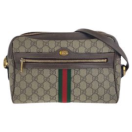 Borsa a tracolla Gucci Ophidia in tela GG Supreme e pelle