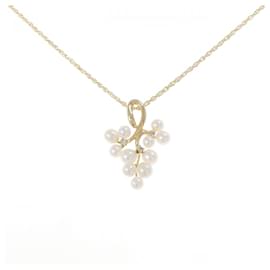 Collier en perles d'eau douce et diamants Au750 - Autre Marque